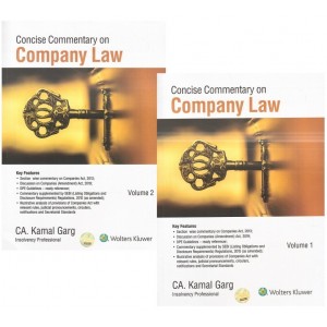 Wolters Kluwer's Concise Commentary on Company Law by CA. Kamal Garg [In 2 Volumes]